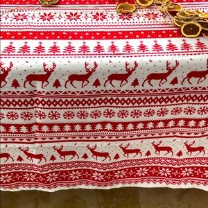 Scandinavian Christmas Sweater Print Tablecloth